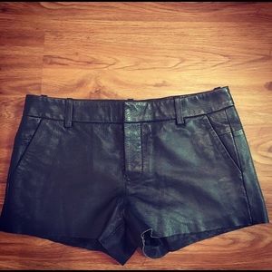 Zadig & Voltaire simo deluxe leather shorts